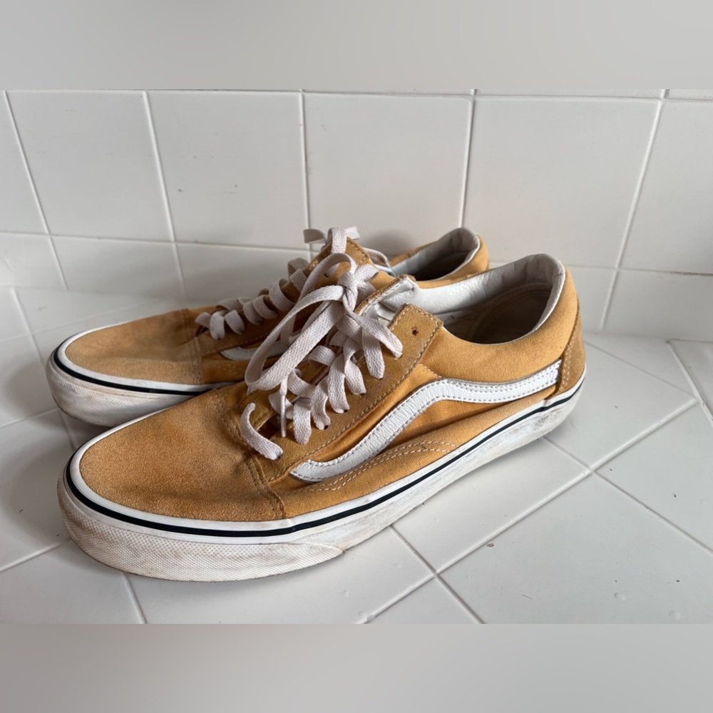 Vans Old Skool Yellow Sneakers (men’s size 9, women’s 10.5)